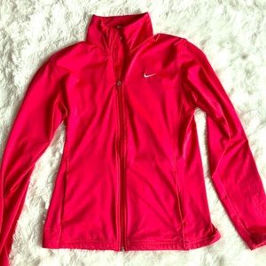 Hot pink nike zip up